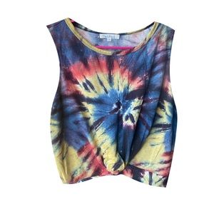 Tie Dye Tank Top with twist at the bottom